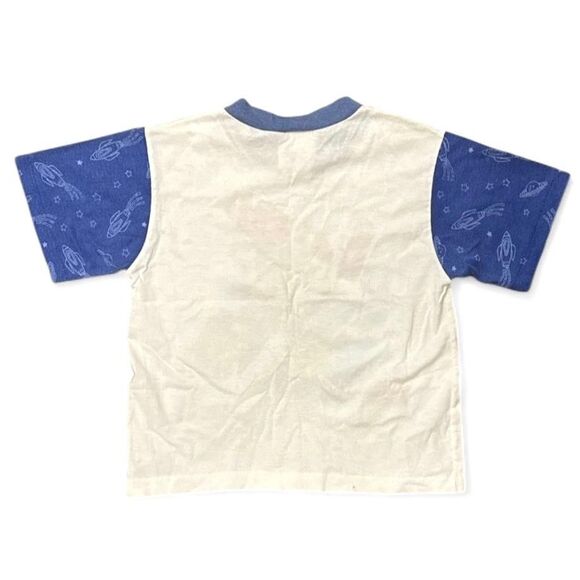 Vintage Disney Toy Story Shirt kids White Blue Buzz Woody RC Made USA 90s *READ* - Picture 2 of 12